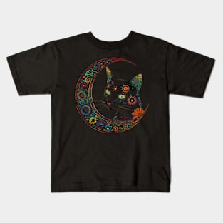 Cat Skull's Intriguing Allegory Kids T-Shirt